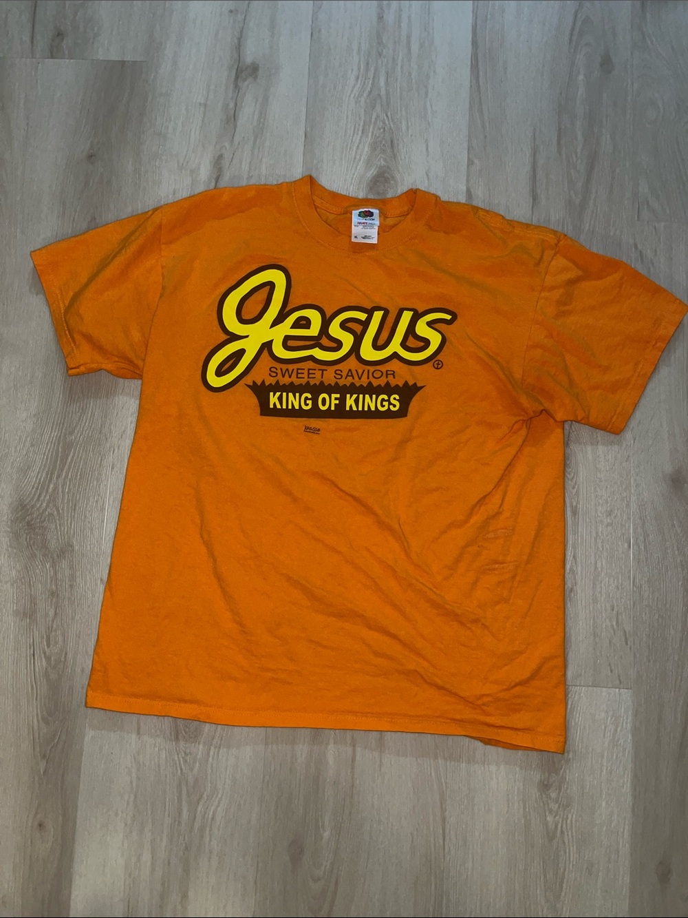 Vintage Reeces Parody Jesus Sweet Savior "King of Kings" Graphic Kerusso T-Shirt